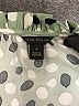 Ann Taylor Print Green Short Sleeve Blouse Size XL - photo 7