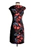 Wisp Graphic Floral Multi Color Black Cocktail Dress Size 2 - photo 2