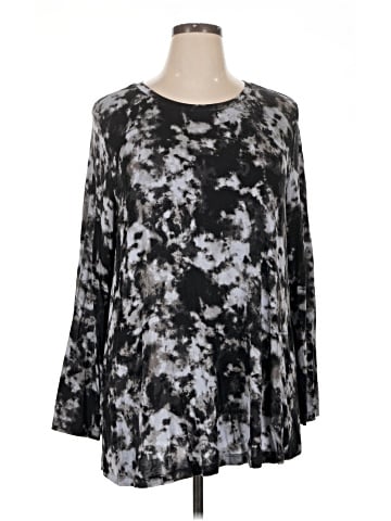 LOGO by Lori Goldstein Long Sleeve Blouse (view 1)