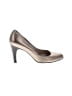 Salvatore Ferragamo 100% Leather Metallic Silver Heels Size 9 - photo 1