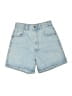 Zara TRF Blue Denim Shorts Size 23 waist - photo 1