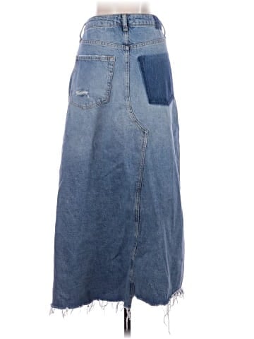 We the Free Denim Skirt (view 2)