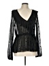 Gibson Black Long Sleeve Blouse Size L - photo 1