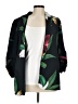 Chico's 100% Polyester Tropical Black Blazer Size Med (1) - photo 1