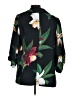 Chico's 100% Polyester Tropical Black Blazer Size Med (1) - photo 2