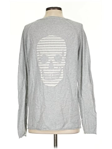 Skull Cashmere Pullover Sweater (view 2)