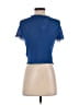 Topshop 100% Polyester Blue Short Sleeve T-Shirt Size 8 - photo 2