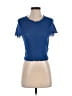 Topshop 100% Polyester Blue Short Sleeve T-Shirt Size 8 - photo 1