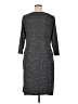 Chaps Solid Gray Casual Dress Size 14 - photo 2
