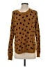 Madewell 100% Cotton Polka Dots Brown Pullover Sweater Size S - photo 1