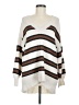 American Eagle Outfitters Stripes Ivory Pullover Sweater Size M - photo 1