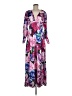 Boston Proper 100% Polyester Floral Purple Casual Dress Size 8 - photo 1