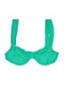 L Space Solid Green Swimsuit Top Size XS - photo 1