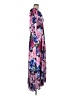 Boston Proper 100% Polyester Floral Purple Casual Dress Size 8 - photo 4