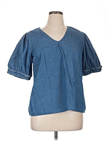 Draper James Short Sleeve Blouse (view 1)