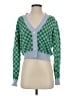 J.Crew Checkered-gingham Green Cardigan Size XS - photo 1