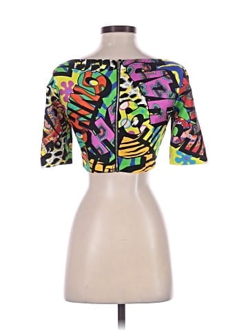 Moschino Couture Silk Cropped Top (view 2)