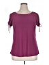 Perseption Concept Burgundy Short Sleeve Top Size XL - photo 1