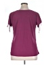 Perseption Concept Burgundy Short Sleeve Top Size XL - photo 2