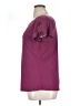 Perseption Concept Burgundy Short Sleeve Top Size XL - photo 5