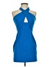 Jay Godfrey Color Block Blue Cocktail Dress Size 2 - photo 1