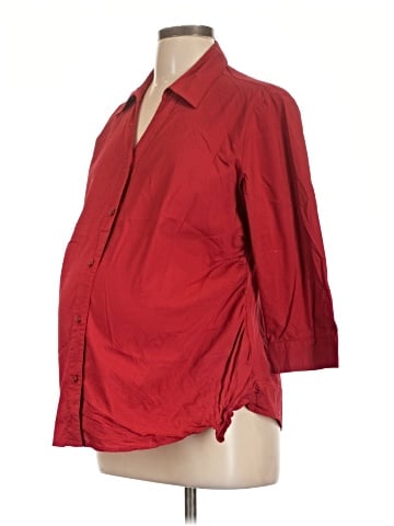 New Additions Maternity 3/4 Sleeve Blouse (view 1)