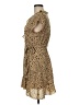 Sunday Best 100% Polyester Animal Print Tan Cocktail Dress Size 8 - photo 5