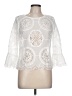 Fab'rik 100% Polyester White 3/4 Sleeve Blouse Size L - photo 1