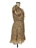 Sunday Best 100% Polyester Animal Print Tan Cocktail Dress Size 8 - photo 4