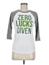 Modern Lux Silver 3/4 Sleeve T-Shirt Size M - photo 1