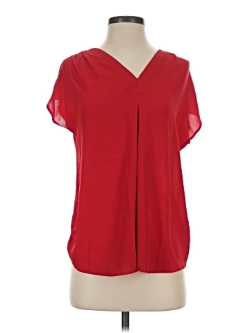 INC International Concepts Short Sleeve Blouse (view 1)