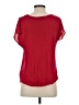 INC International Concepts 100% Polyester Red Short Sleeve Blouse Size S - photo 2