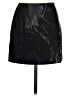 Express Graphic Black Faux Leather Skirt Size 1/2 - photo 1