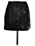 Express Graphic Black Faux Leather Skirt Size 1/2 - photo 2