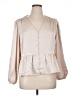 Old Navy 100% Polyester Tan 3/4 Sleeve Blouse Size XL - photo 1