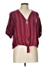 Rails Burgundy Short Sleeve Blouse Size L - photo 1