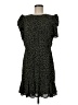 Express 100% Polyester Animal Print Green Casual Dress Size M - photo 1