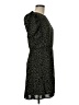 Express 100% Polyester Animal Print Green Casual Dress Size M - photo 4
