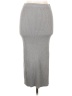 Zara Solid Gray Casual Skirt Size L - photo 1