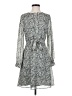 H&M 100% Polyester Paisley Gray Casual Dress Size S - photo 1