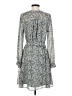 H&M 100% Polyester Paisley Gray Casual Dress Size S - photo 2