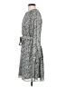 H&M 100% Polyester Paisley Gray Casual Dress Size S - photo 5