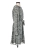 H&M 100% Polyester Paisley Gray Casual Dress Size S - photo 4