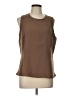 SPANX 100% Polyester Brown Sleeveless Blouse Size L - photo 1