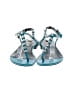 Balenciaga Blue Teal Leather Studded T-Strap Sandals Size EU 36 - photo 2