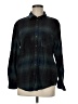 BDG Plaid Black Long Sleeve Button-Down Shirt Size M - photo 1
