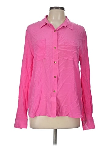 Juicy Couture Long Sleeve Silk Top (view 1)