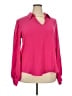 Trina Turk Pink Long Sleeve Blouse Size XXL - photo 1