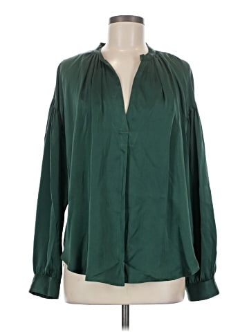 Xirena Long Sleeve Silk Top (view 1)