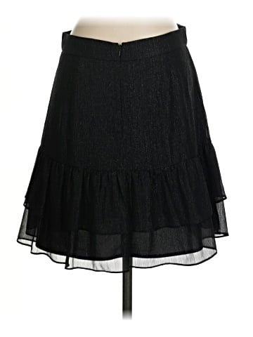 Madewell Shimmer Ruffle-Hem Mini Skirt (view 2)